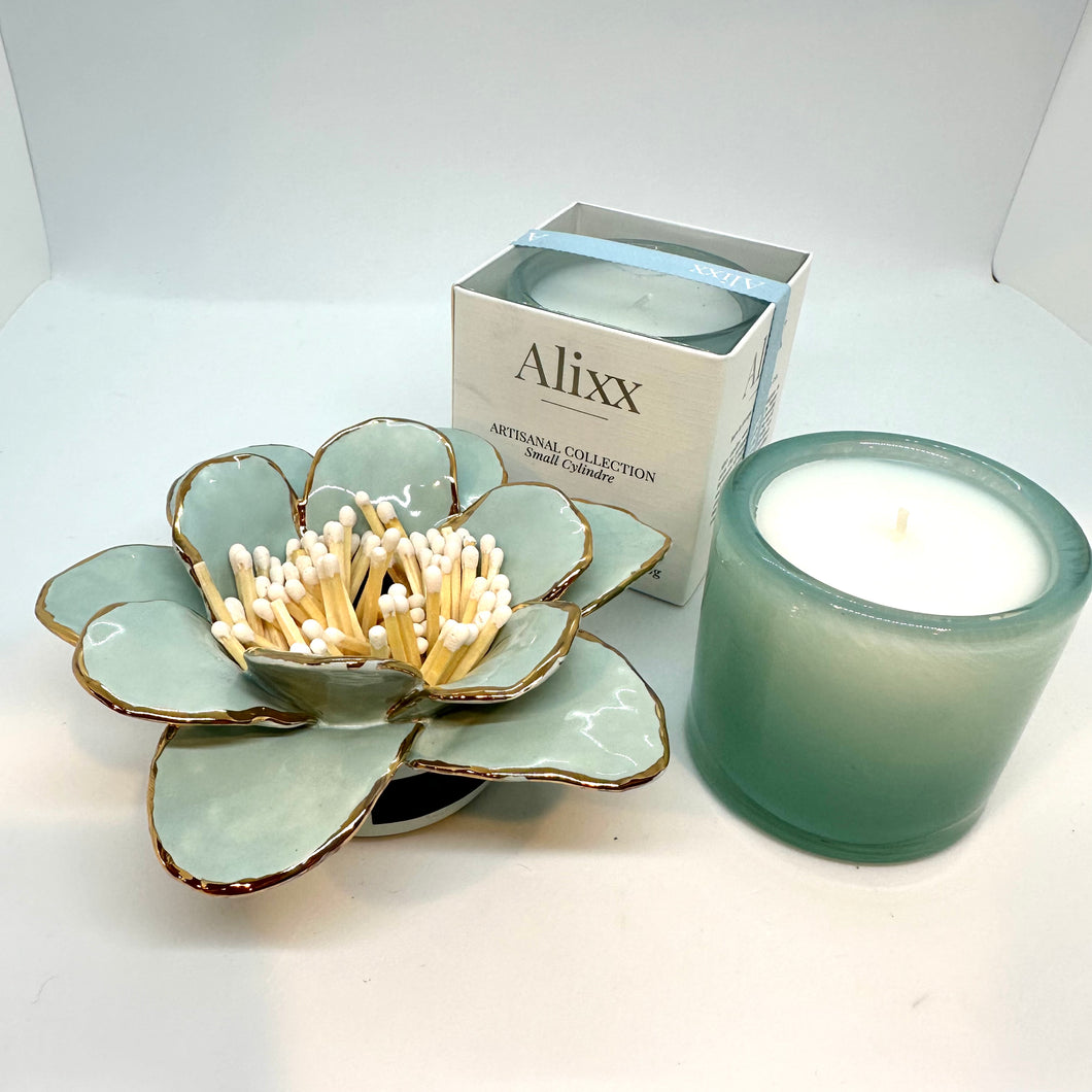 Seabreeze Matchstick Votive with Alixx Candle