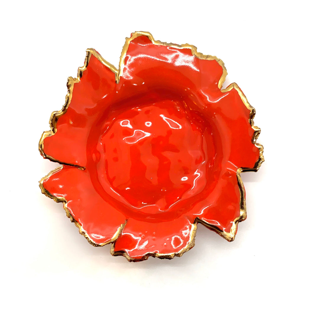 Bright Red Porcelain Dishes