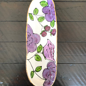 Purple Floral Tray