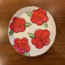 Load image into Gallery viewer, Red Floral 7” Plate

