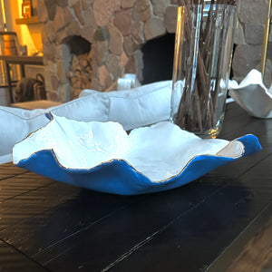 Blue and White Porcelain Dish 18” x 12”