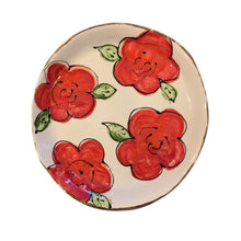 Load image into Gallery viewer, Red Floral 7” Plate
