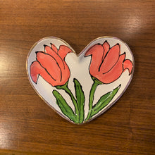 Load image into Gallery viewer, Porcelain Heart with Tulips
