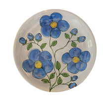 Load image into Gallery viewer, Blue floral plate 11”

