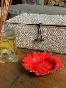 Bright Red Porcelain Dishes