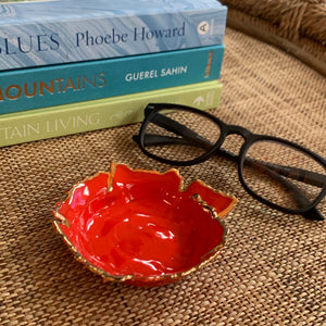 Bright Red Porcelain Dishes