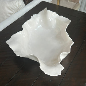 White Porcelain Bowl 11x9