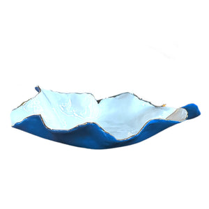 Blue and White Porcelain Dish 18” x 12”