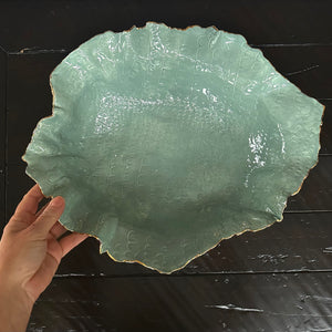 Light Green Crocodile Porcelain Bowl