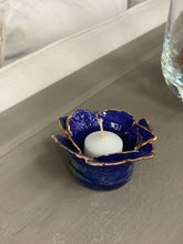 Load image into Gallery viewer, Blue Double Petal Votive
