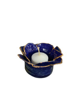 Load image into Gallery viewer, Blue Double Petal Votive
