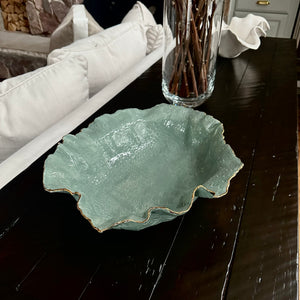 Light Green Crocodile Porcelain Bowl