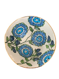 Blue floral Bowl 9”x4”
