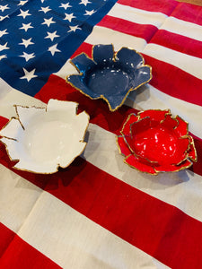 Bright Red Porcelain Dishes